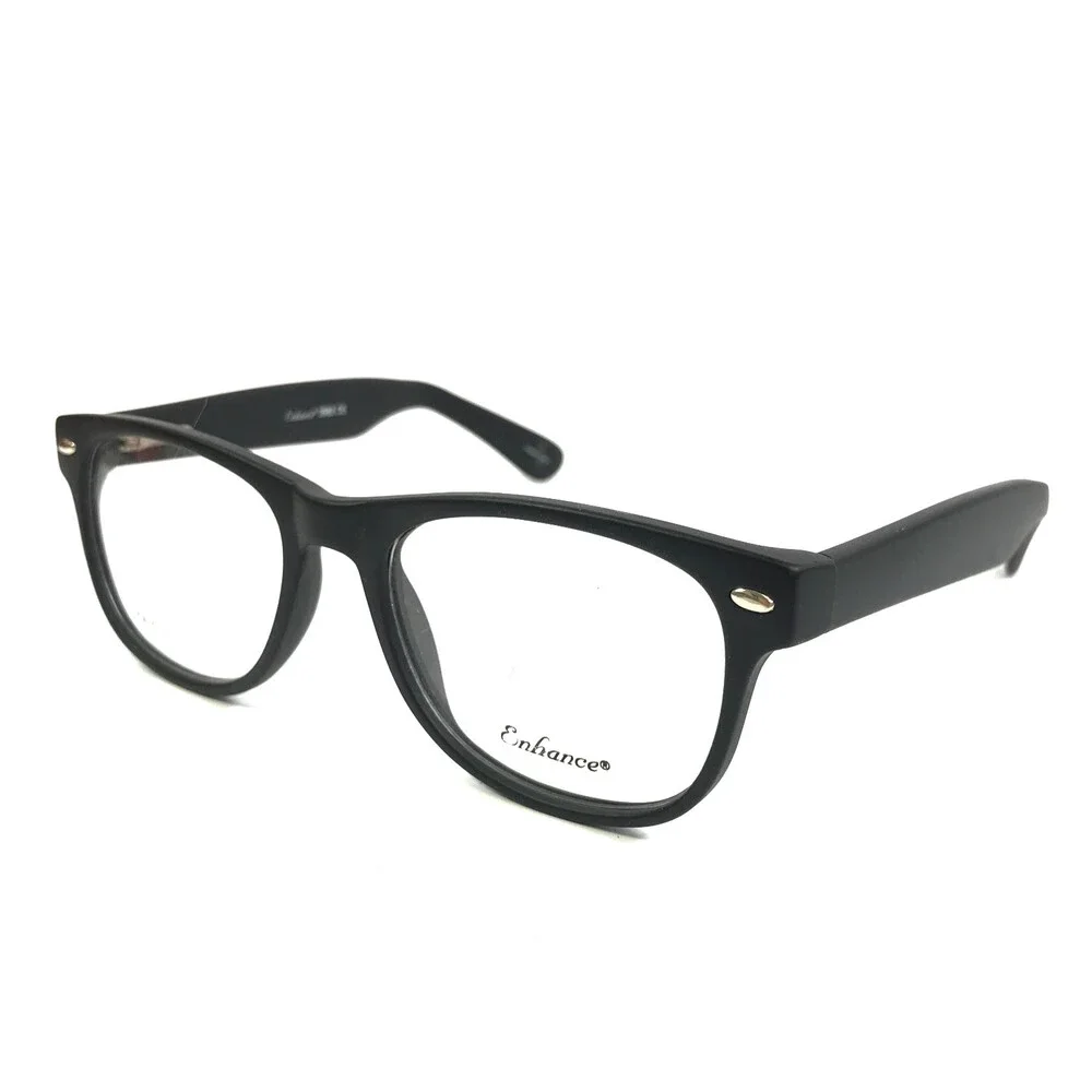Enhance Eyeglasses Frames 3982 MATT BLACK Square Full Rim 52-18-145